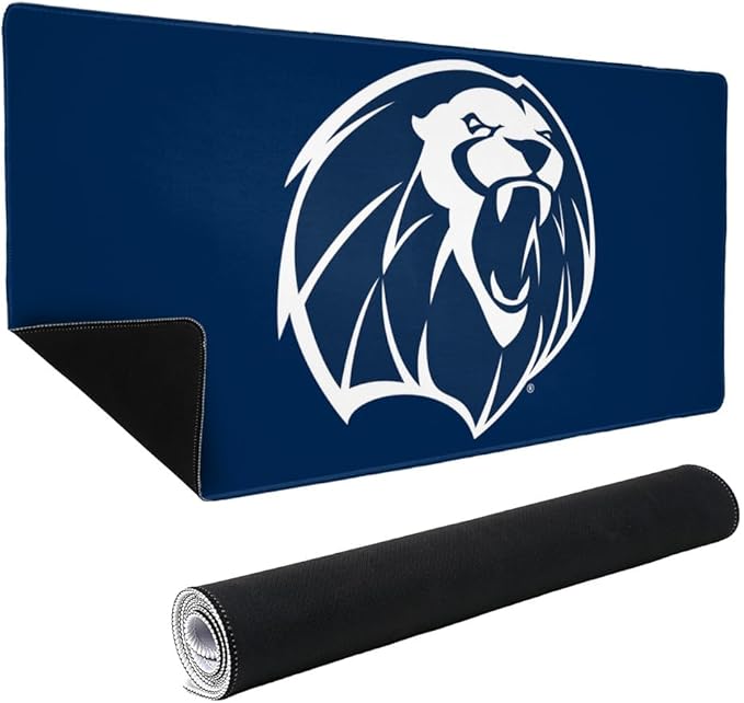 University of Arkansas Fort Smith Lions Primary Logo Large Gaming Mouse Pad Desk Mat with Stitched Edges Non-Slip Base for Gamer Home and Office 31.5 x 15.7