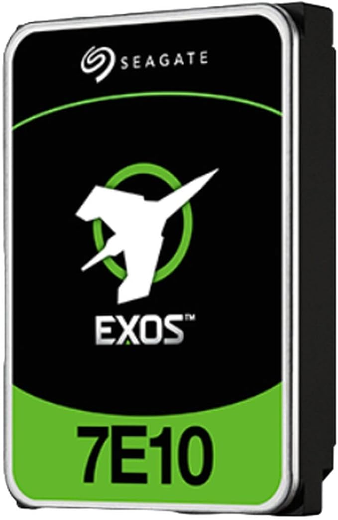 Seagate Exos 7E10 ST10000NM017B 10 TB Hard Drive - Internal - SATA (SATA/600) - Storage System Video Surveillance System Device Supported - 7200rpm - 512e/4Kn Format