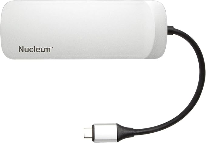 Kingston Nucleum USB C Hub 7-In-1 Type-C Adapter Hub Connect USB 3.0 4K HDMI SD and MicroSD Card USB Type C Charging for MacBook Chromebook and Other Type-C devices
