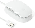 Ascrono - Charging Station Compatible with Apple Magic Mouse 2 - White - Perfect Accessories | Usable As Charging Dock Stand &amp Charger | Includes 5ft (1.5m) USB-A Cable | Lightning Connector