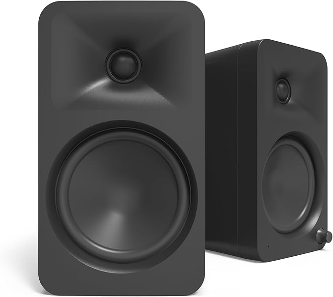 Kanto ORA4MB Pro Audio Bluetooth Desktop Speakers - Matte Black Pair with 3 Year Amber Protection Plan (2024)