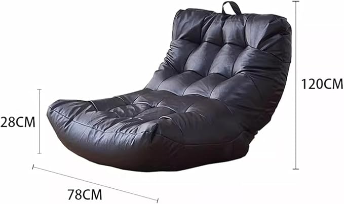 ELEFOCUS Oversized Bean Bag Chair – Soft and Cozy Caterpillar Lazy Sofa Versatile Sleeper Lounge Chair for Bedroom Balcony Living Room(Orange)