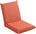 Floor Chair with 5 Adjustable Position Gaming Floor Seat for Living Room Floor Chair with Backrest Lazy Sofa Chair for Balcony Reading Bedroom Study RoomOrange