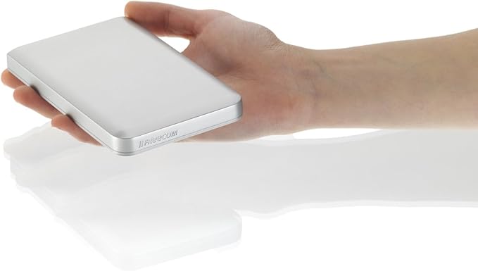 Freecom Mobile Drive Mg 1TB USB 3.0/FW800 Portable External Hard Drive with Magnesium Enclosure for MacBook Silver 97712