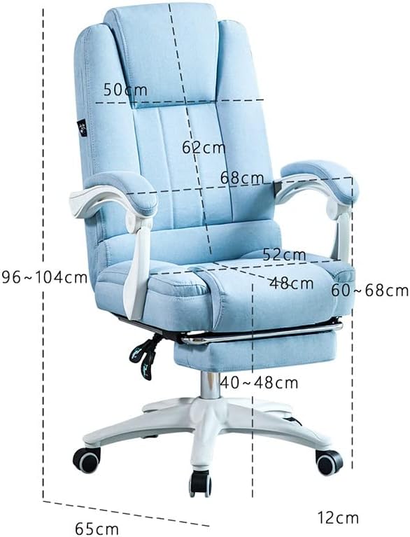 Office Chair Gaming Chair Computer Chair Fabric Computer Chair Soft Office Chair Reclining Girl Cotton Chair 360 Degree Rotating Game Chair Rest Chair