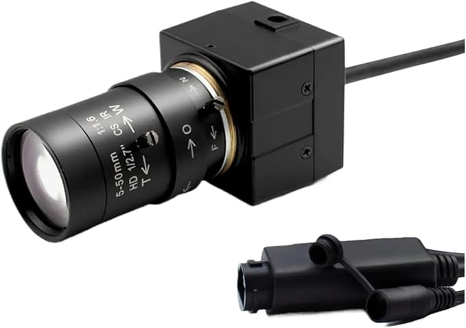 Upgrade 1080P POE Mini IP Industrial Camera 50mm Varifocal Manual Zoom Lens 2 4MP Security Surveillance Camera
