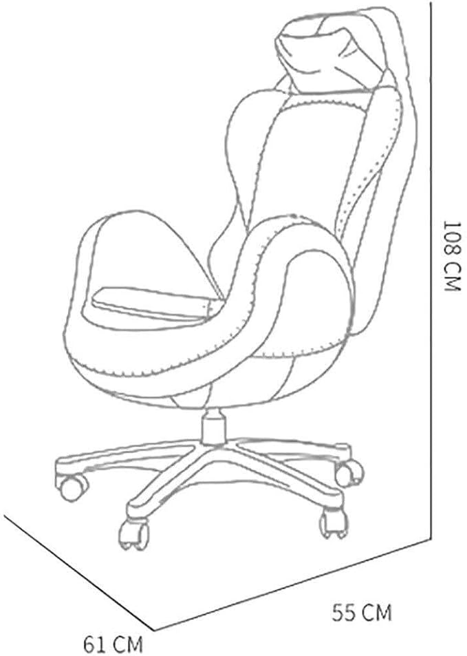 Ergonomic Massage Office Chair with Lumbar Support and Adjustable Neck Module High Back PC Gaming Chair with Footrest