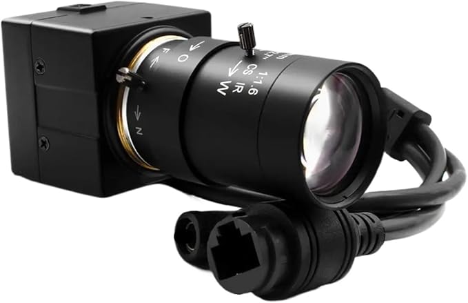 Upgrade 1080P POE Mini IP Industrial Camera 50mm Varifocal Manual Zoom Lens 2 4MP Security Surveillance Camera
