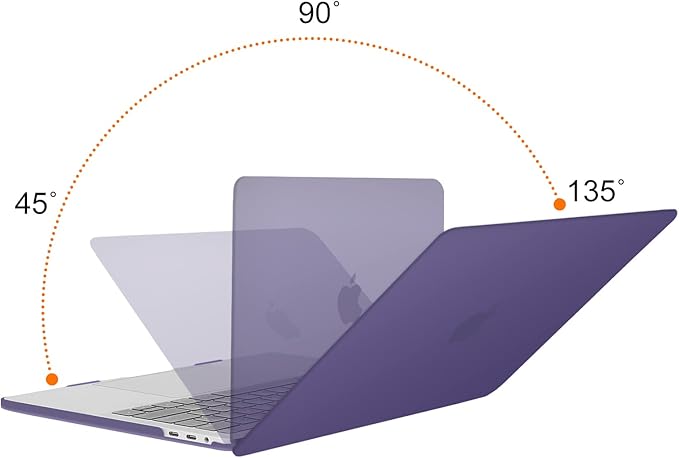 MOSISO Circle Curved Wrist Rest Support for Mouse Pad&ampKeyboard Set&ampCompatible with MacBook Pro 13 inch Case M2 2024-2016 A2338 M1 A2251 A2289 A2159 A1989 A1708 A1706 Plastic Case Imperial Pu