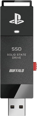 BUFFALO External SSD 2.0TB - Officially Licensed Product - Compatible with PS5 Consoles / PS4 Consoles - USB3.2 Gen2 Type A Compact Stick SSD-SAO2.0U3B