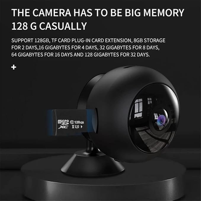 Mini Camera Smart Home Security IP Surveillance Night Vision Monitoring Detect Monitor 1080P