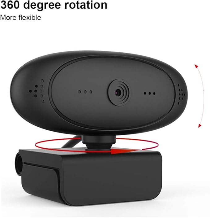Restokki HD 1080P Computer Accessory PC Camera Webcam with Built in Microphone Video Conference for Online Learning