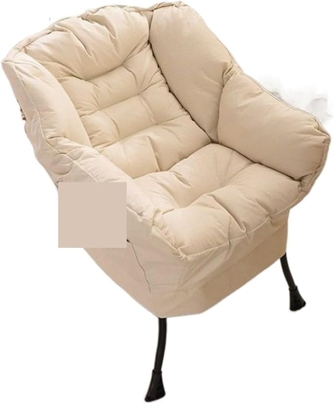 Gaming Chair Computer Chair Sofa Wholesale Armchair Bedroom Comfortable Chair Armchair Chair (Color : Tq Beige Cotton and)