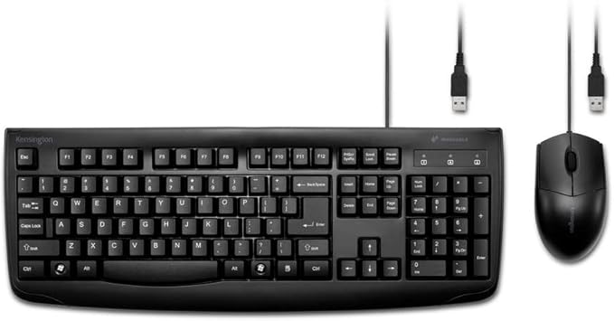 Kensington Pro Fit Washable Wired Desktop Set (K70316US)