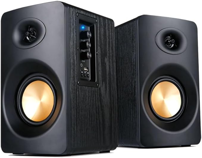 JSEIAJB Computer Bookshelf Speaker Home Desktop 2.0 Active Projector Audio Multimedia Desktop Speaker
