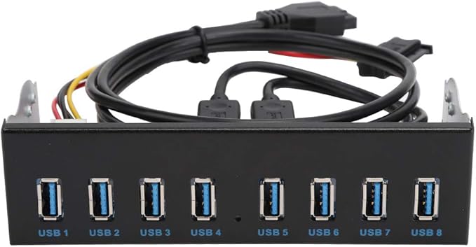 USB3.0 8-Port Optical Drive Front Panel19Pin 8-Port Hub Optical Drive Expansion Pc Computer Front Panel Adapter5.25 Inch Optical Drive Box Provided of