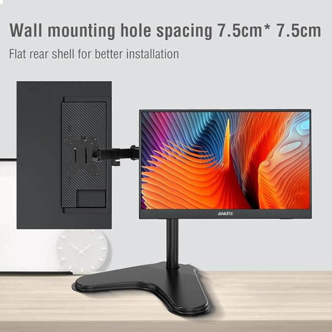 Touch Portable Monitor for Laptop 15.6 Inch Computer Gaming Display Metal Enclosure Mobile Display External Display for Xbox PS4 Phone with Speakers Type-C USB-C HDMI IPS FHD 1080P LED Screen