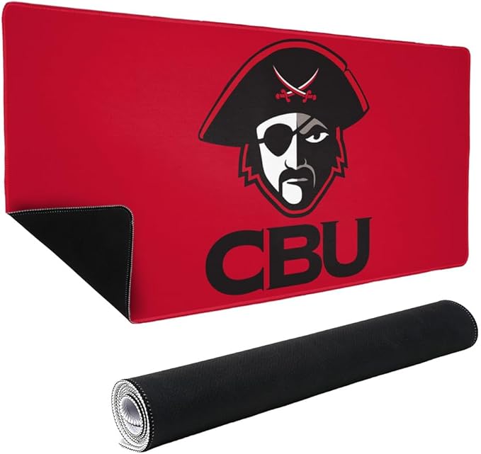 Christian Brothers University Primary Logo Large Gaming Mouse Pad Desk Mat with Stitched Edges Non-Slip Base for Gamer Home and Office 31.5 x 15.7