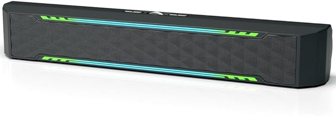 Computer Speakers PC RGB Gaming Sound Bar Portable Speaker for Desktop Monitor Laptop