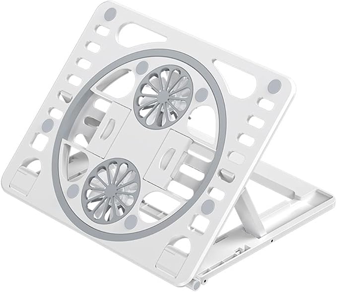 Laptop Cooling Fans Portable Stand Holder for Folding Heat Dissipation Holder Helper Cooler Cooling Pad Gaming Fan White Quiet