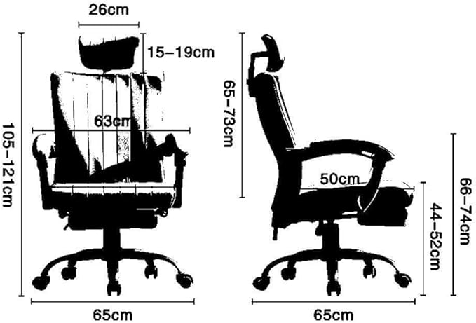 Ergonomic High Back Office Chair with Footrest PU Leather Executive Desk Chair with Lumbar Support and 360° Swivel