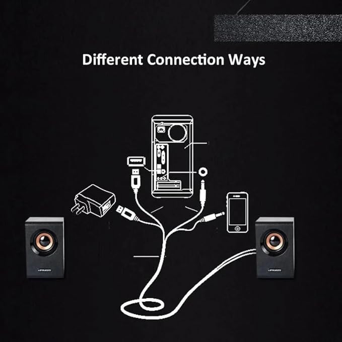 Desktop Computer Notebook Wooden Small Speaker USB2.0 Audio Speakers