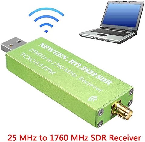 USB Adapter RTL-SDR RTL2832U + R820T2+ 1Ppm TCXO TV Tuner Stick Receiver Green 158888