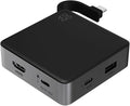 ZAGG 4-Port Hub - Versatile USB-C PD USB-A HDMI Adapter High-Speed Charging &amp 4K Display Support Compact for Travel Compatible with Windows macOS iPadOS ChromeOS Android