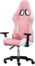 Office Chair E-Sports Chair Ergonomic High-Back Racing Chair Lift Swivel Chair Video Game Chair Armrest Seat Office Chair Chair (Color : Pink) Needed