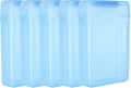 PATIKIL 6.5 x 4.5 Hard Drive Disk Case 5Pcs Plastic Hard Disk Storage Box Portable Anti-Static Case for 3.5 External SSD HDD Blue