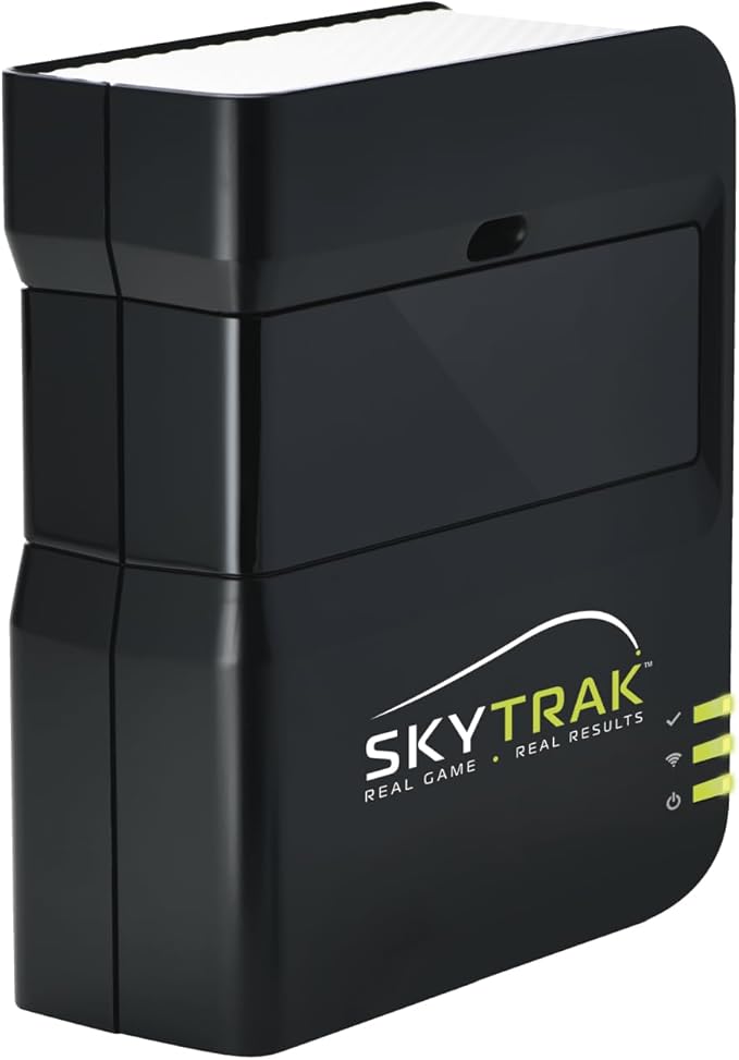 SKYTRAK Golf Launch Monitor | Photometric Technology for Ball Speed Carry &amp Total Distance Spin Rates Launch &amp Shot Shape Data | Golf Simulator &amp Practice