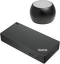 Lenovo ThinkPad Universal Smart USB-C Dock 96W 4K HDMI USB-C DisplayPort USB Hub Bundled with Bluetooth Boost U Speaker with Built-in Mic 5 Hour Playback