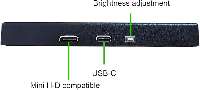 VSDISPLAY 10.1 Inch Portable LCD Monitor 1280x800 IPS Screen as Secondary Display for PC Case Computer Laptop