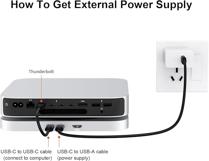 Qwiizlab Mac mini Hub with NVMe Enclosure Docking Stastion for Mac mini M2/M1 Mac Studio M4/M/3/M2/M1Type-C 10Gbps Card Readers 104MB/s HDMI 4K Fits M.2 SATA PCIe NVMe SSD (Silver)