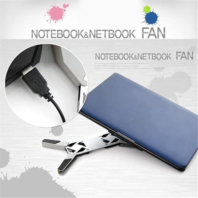 Laptop Cooler Pad Stand Base Cooling Foldable Fan Portable Convenient Notebook Computer Accessories