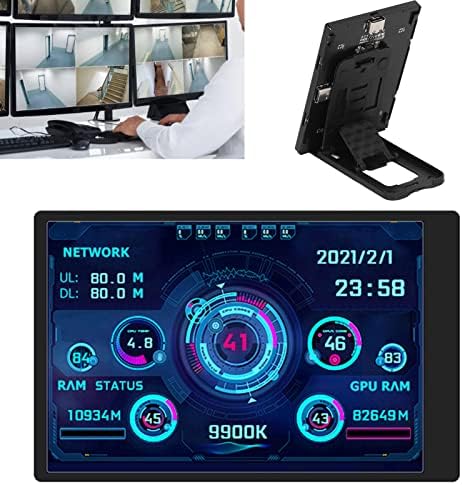 Walfront Mini Monitor Display 320x480 Portable Smart Monitor for Computer Various Modes USB Mini Secondary Screen