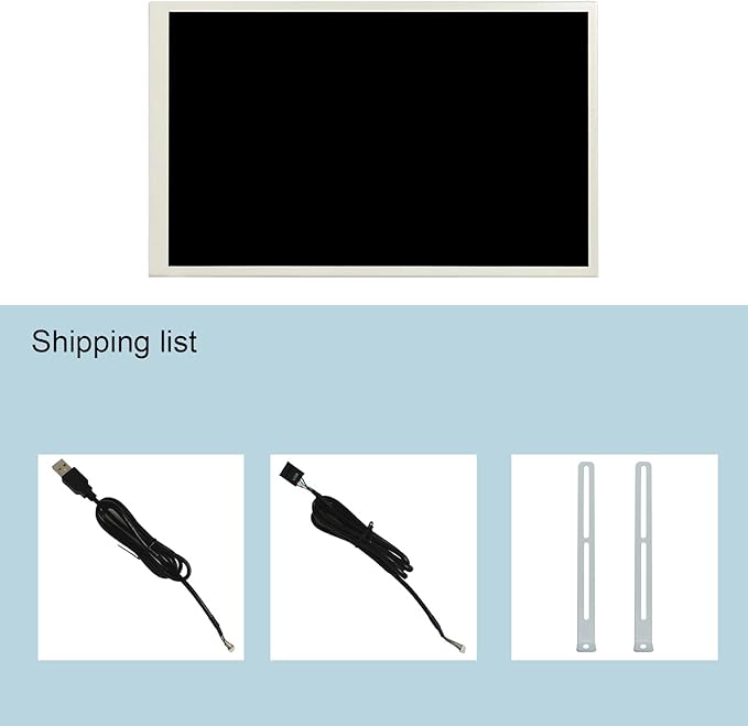 VSDISPLAY 7 Inch PC Case Screen 1280x800 Computer Temperature LCD Display with Theme Editor DIY CPU GPU RAM Data MonitoringWhite