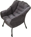 Gaming Chair Computer Chair Sofa Wholesale Armchair Bedroom Comfortable Chair Armchair Chair (Color : Tq Dark Gray Suede L)
