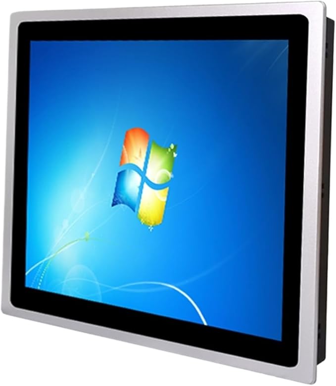 1pc 15 17 19 21.5 Inch Embedded Industrial Computer Monitor Display with Capacitive Touch Screen HDMI VGA DVI USB Interface(17 inch HDMI VGA)