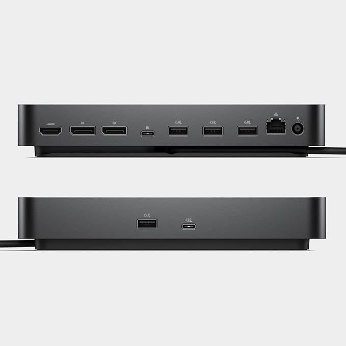 Dell Pro Dock WD25 Universal Docking Station Bundle — USB-C/USB-A Dual Display Dock with 100W Adapter + HDMI Cable + USB-C Cable + DisplayPort Cable + Cleaning Cloth