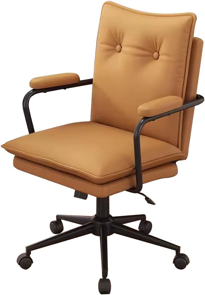 Office Chair High Backrest Gaming Chair Desk Chairs Gaming Chairs Ergonomic Computer Chairs for Adults and Kids Armchair Boss Seat Study Accent Chair for Bedroom Balcony (Color : Yellow)