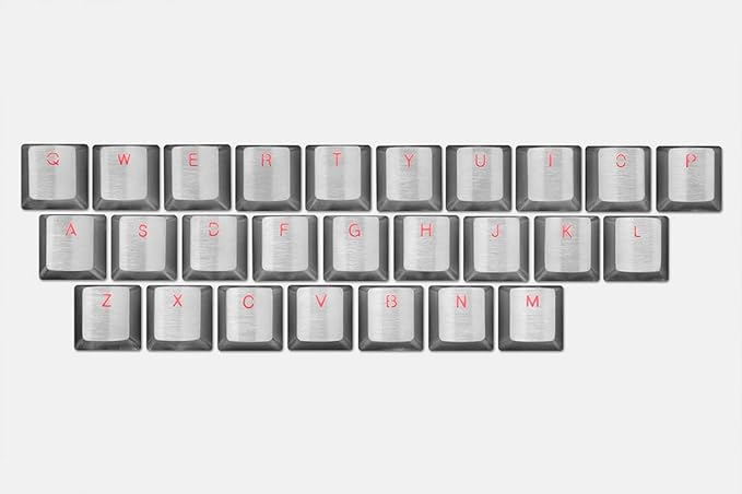 KPREPUBLIC teamwolf Stainless Steel MX Keycap Silver Color Metal keycap for Mechanical Keyboard Gaming Key Alpha Light Through Back lit (TeamWolf Alpha Key x1)