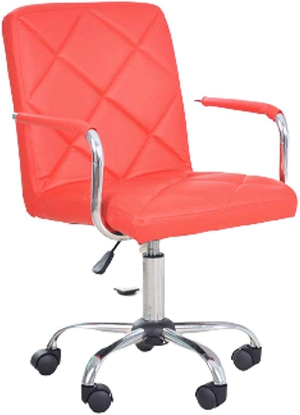 YYDS Chair Lovely Bedroom Gaming Chair Computer Office Chair with Steel Feet Ergonomic Home Rotatable Desk Chair for Live Broadcast Ergonomically (Size : Red)