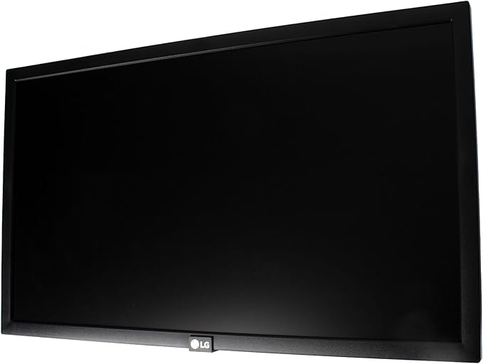 LG SM3G-B 22 Full HD Commercial Monitor | 1920×1080 IPS Panel Slim Bezel Design &amp Continuous Operation Support | for Corporate Signage &amp Displays + Surge Protector + HDMI Cable + Cable Ties