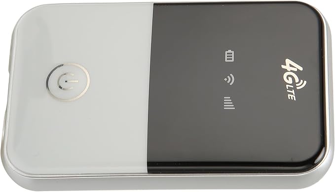 FILFEEL 4G LTE Mobile WiFi Hotspot with Display - Support 8 Users Portable Router with SIM Slot and USB Charging for Travel (European Version)