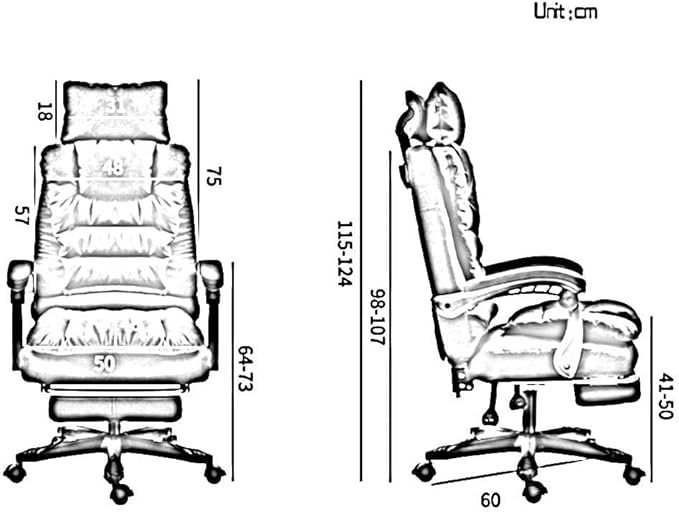 Chairs Large Size Gaming Chair RecliningBearing Capacity: 330lbs (Color:Pink)