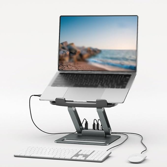 JSEIAJB Computer Stand Radiator Base Fan Aluminum Alloy Desktop