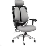 JSWHYBD Gaming Chair with Footrest Office Chair High Back Ergonomic Computer Chair with Lumbar Support Task Chair Reclining Computer Chair Gaming Video Gray