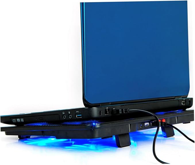 Housoutil Laptop Cooling Pad for 14-15.6 Inch Laptops Universal Design with 5 Quiet Fans for Gaming and Office Use Black