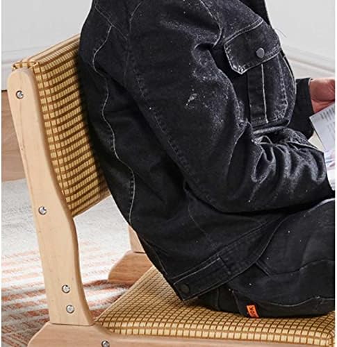 BTZHY Floor Chair Japanese Floor Chair Portable Folding Meditation Floor Chair Legless Lazy Chair Made of Solid Wood with Tatami Floor Chair with Backrest for Meditation